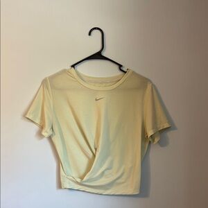 Nike Lime Fitted Crop T-Shirt